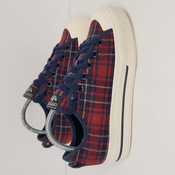 adidas Shoes - Addidas Nizza RF platform plaid sneakers